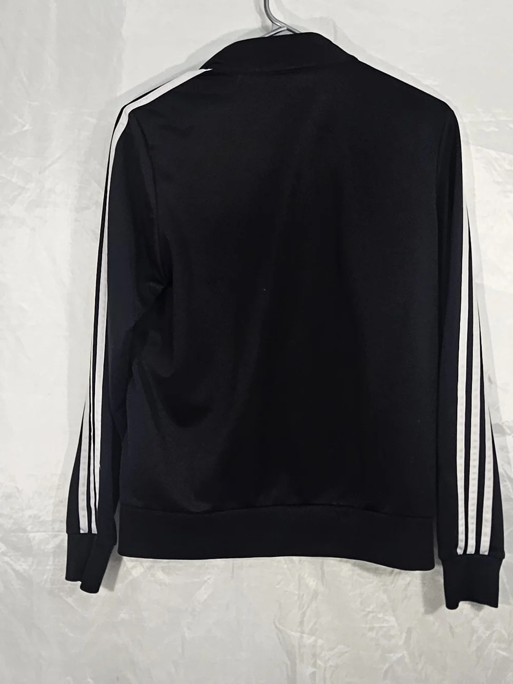adidas Kids Black & White Track Jacket with Signature Stripes  #149